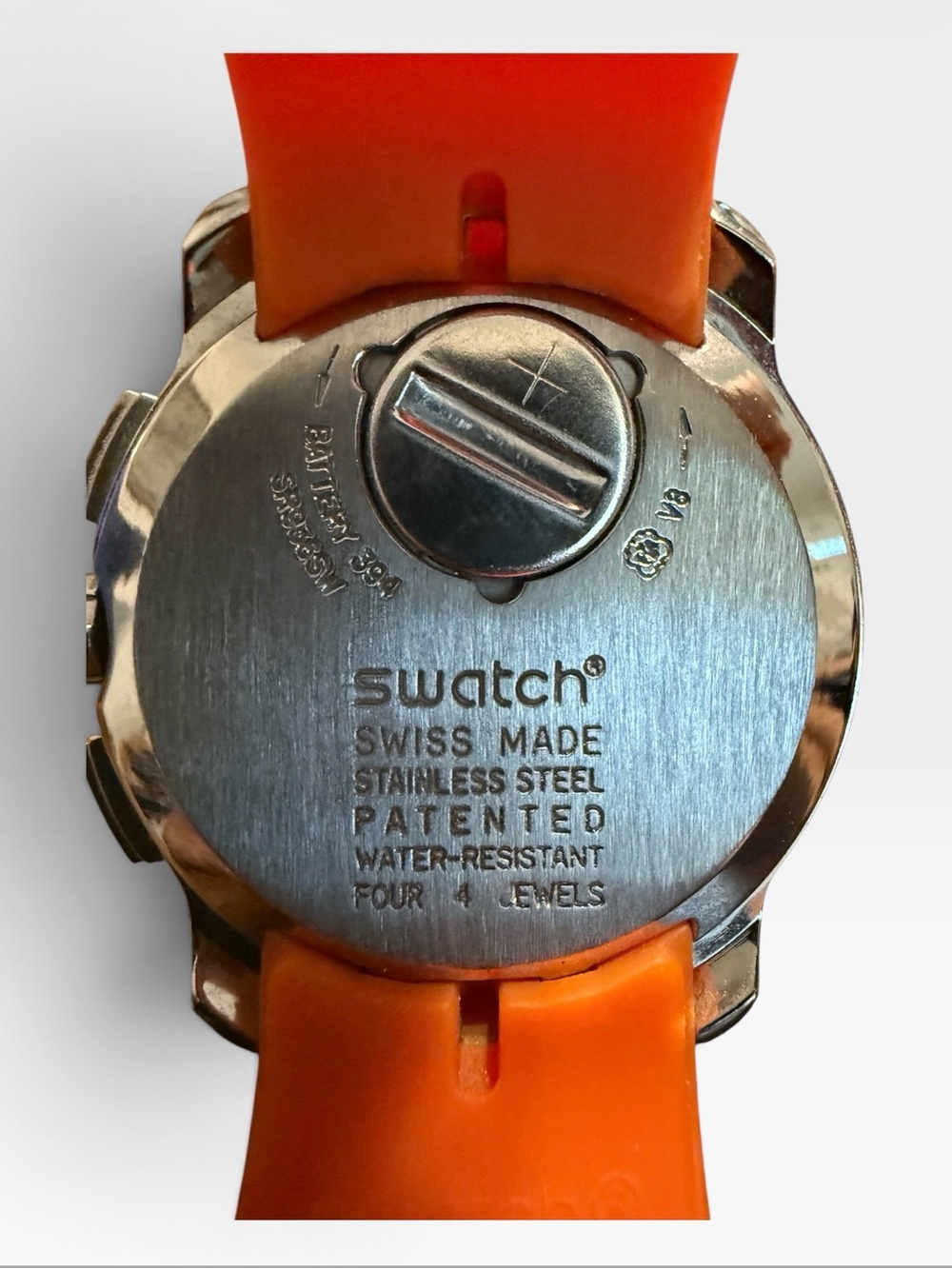 Vintage Swatch Irony Retrograde Bring Back YRS405 Orange Chronograph Watch - Picture 4 of 7